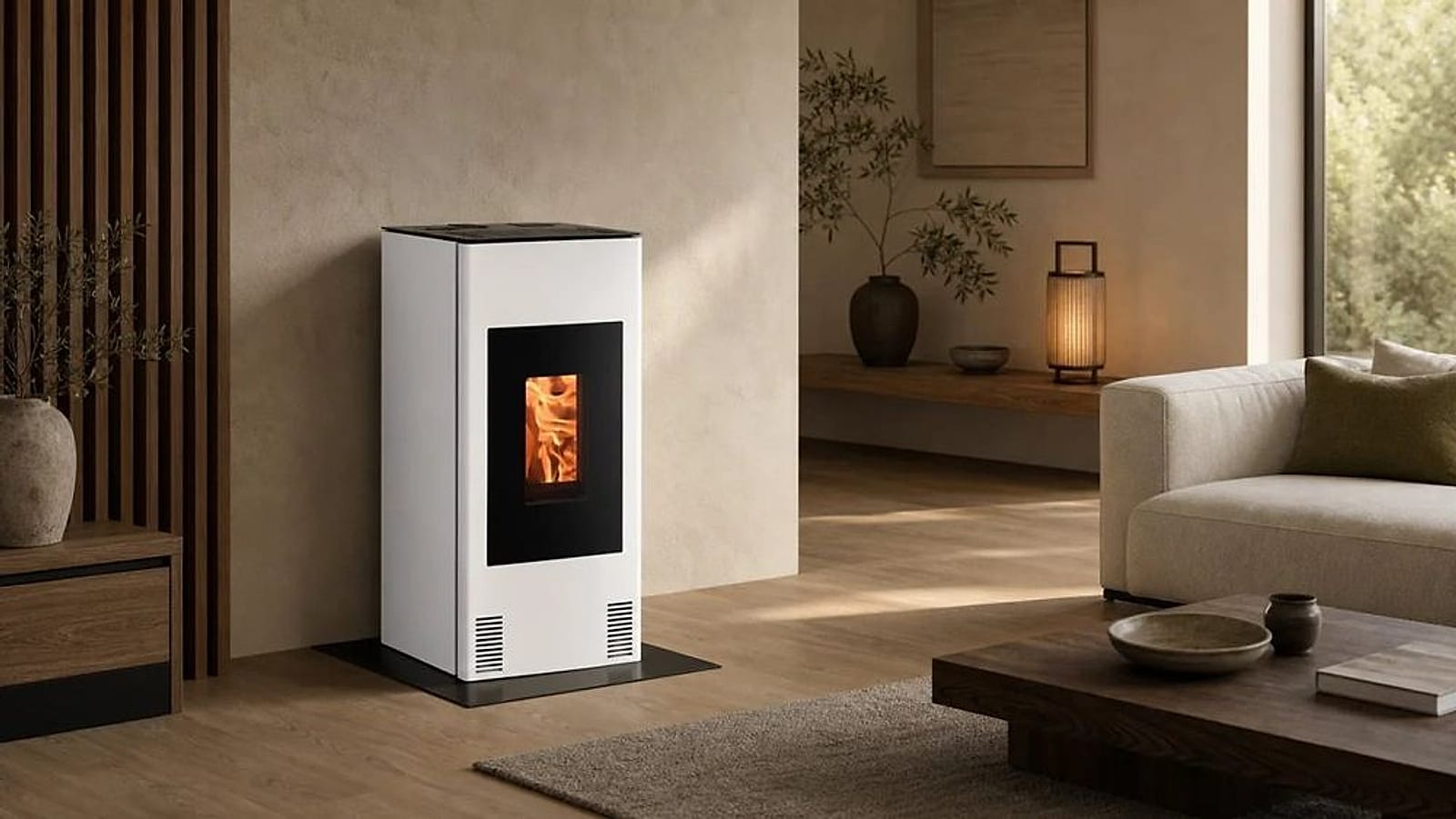 Haas+Sohn Pelletofen im Wohnraum
