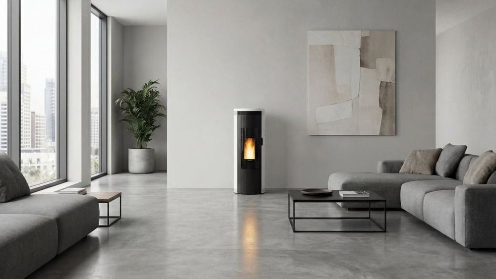 Amika AD von Extraflame im Wohnraum