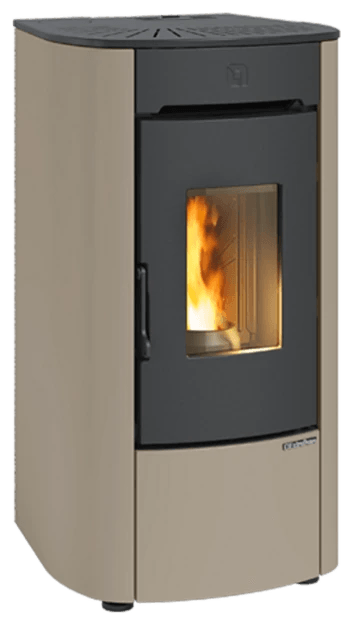 Angelica Junior von Extraflame in Taupe Matt, freigestellt