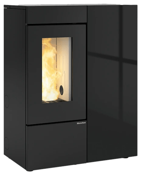 Annalisa Plus Crystal Evo von Extraflame in Schwarz, freigestellt