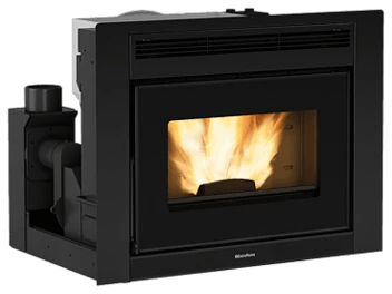 Comfort Idro L80.16 von Extraflame in Schwarz, freigestellt