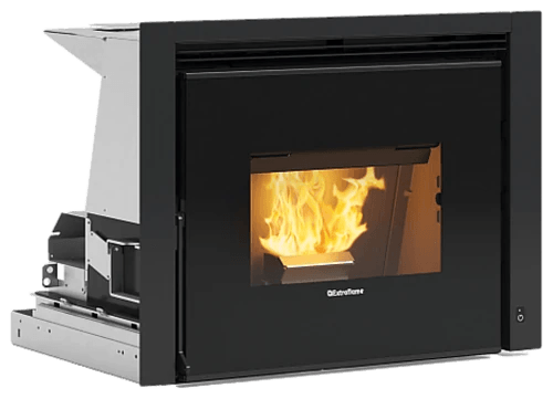 Comfort P70 Air von Extraflame in Schwarz, freigestellt