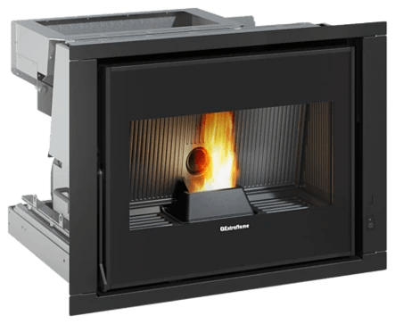 Comfort P70 H49 5.0 von Extraflame in Schwarz, freigestellt
