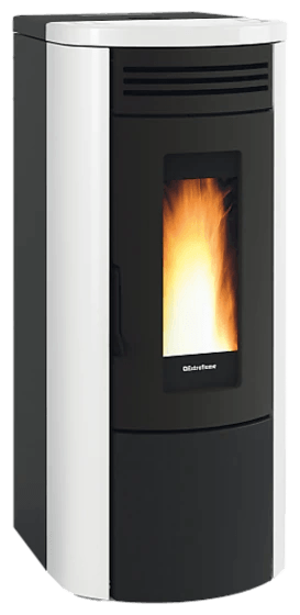 Costanza Idro 5.0 von Extraflame in Weiss, freigestellt