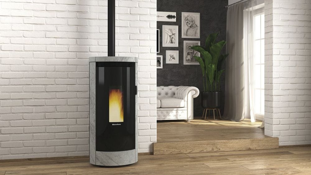 Debby Petra Evo von Extraflame im Wohnraum