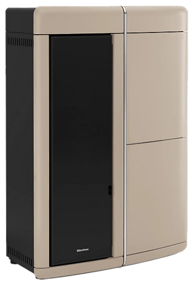 Evelyne Idro Evo von Extraflame in Taupe, freigestellt