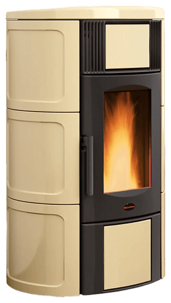 Iside Idro 5.0.16 von Extraflame in Pergament Beige, freigestellt