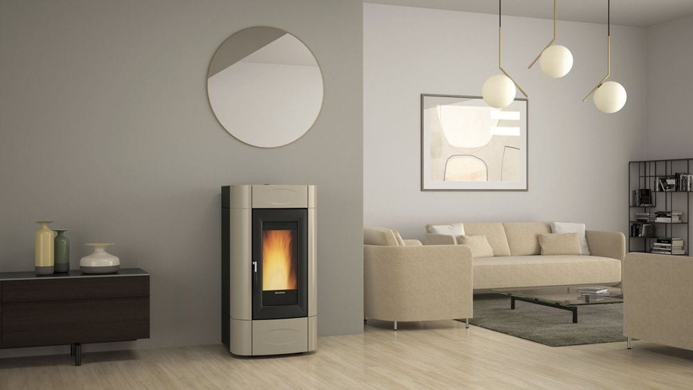 Isidora Idro H16 5.0 Evo von Extraflame im Wohnraum