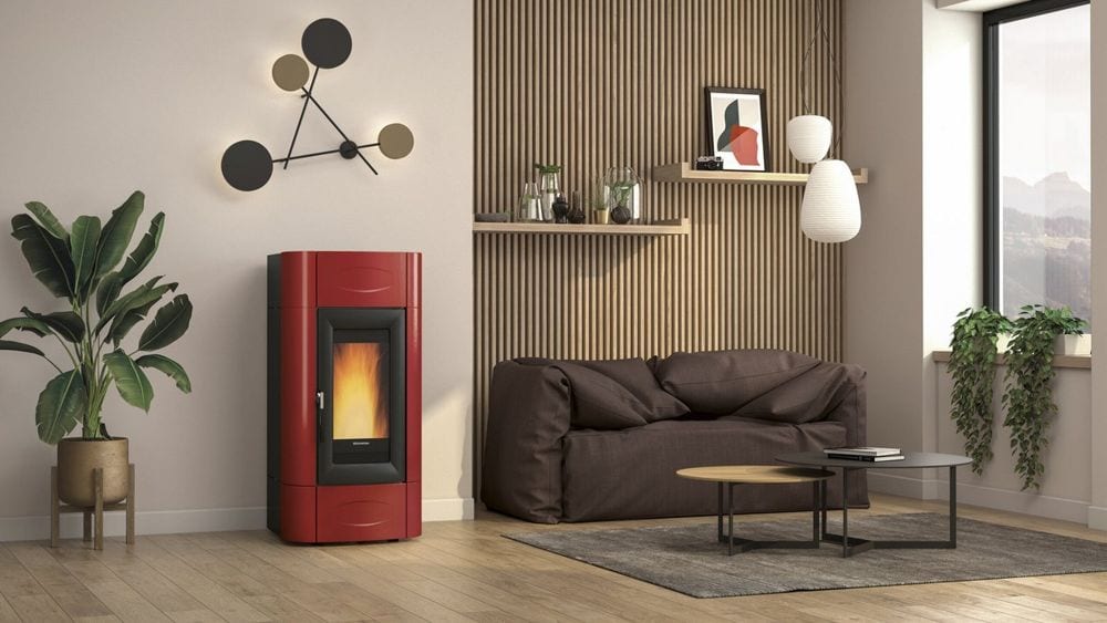 Isidora Idro H23 5.0 Evo von Extraflame im Wohnraum