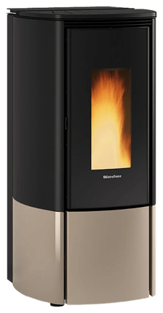 Katia 11 von Extraflame in Taupe Matt, freigestellt