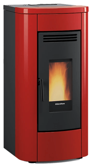 Klaudia Plus 5.0 Evo von Extraflame in Bordeaux, freigestellt