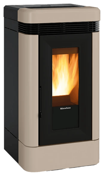 LUCIA.16 von Extraflame in Taupe, freigestellt