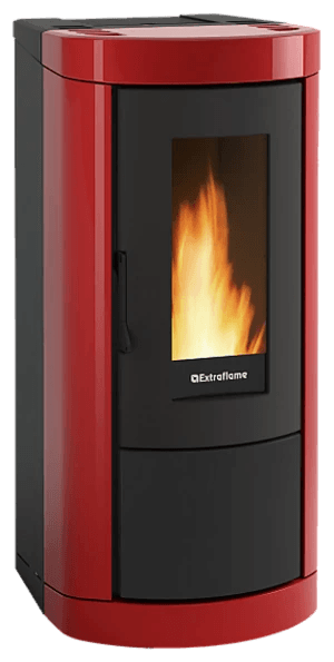 Mietta Evo von Extraflame in Bordeaux, freigestellt