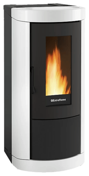 Mietta Evo von Extraflame in Weiss, freigestellt