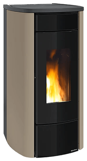 Miriana Idro H16 von Extraflame in Taupe Matt, freigestellt