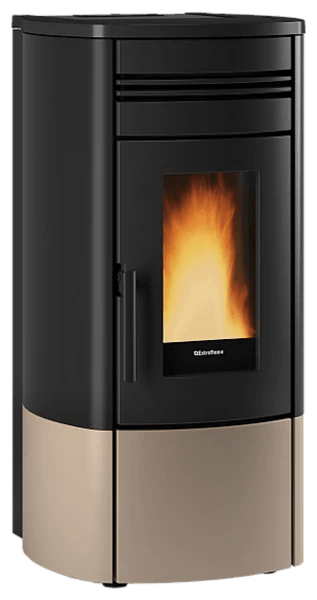 Noris von Extraflame in Taupe Matt, freigestellt