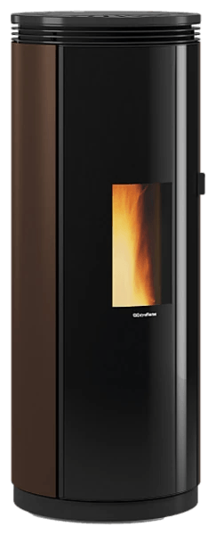 Pamela Steel von Extraflame in Bronze, freigestellt