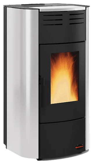 Raffaella Idro H15 5.0.16 von Extraflame in Grigio Luce, freigestellt