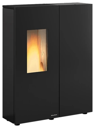 Sharon Plus Steel von Extraflame in Schwarz, freigestellt