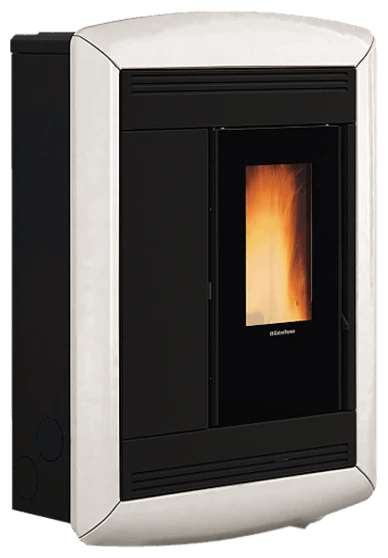 Souvenir Plus Lux 5.0 von Extraflame in Weiss, freigestellt
