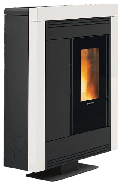Souvenir Plus Steel 5.0 von Extraflame in Weiss, freigestellt