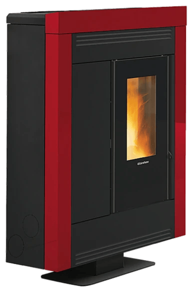 Souvenir Plus Steel 5.0 von Extraflame in Bordeaux, freigestellt