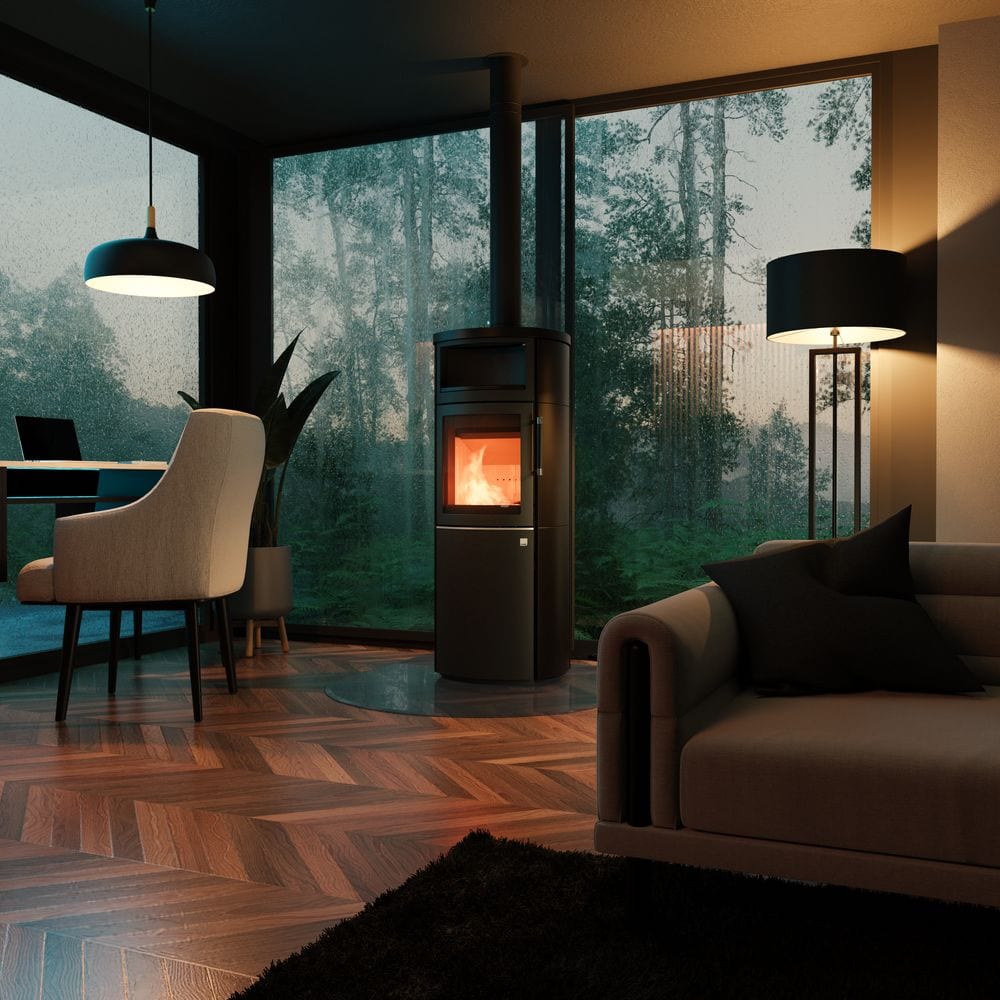 Hybrid.8 Speckstein von Hark im Wohnraum