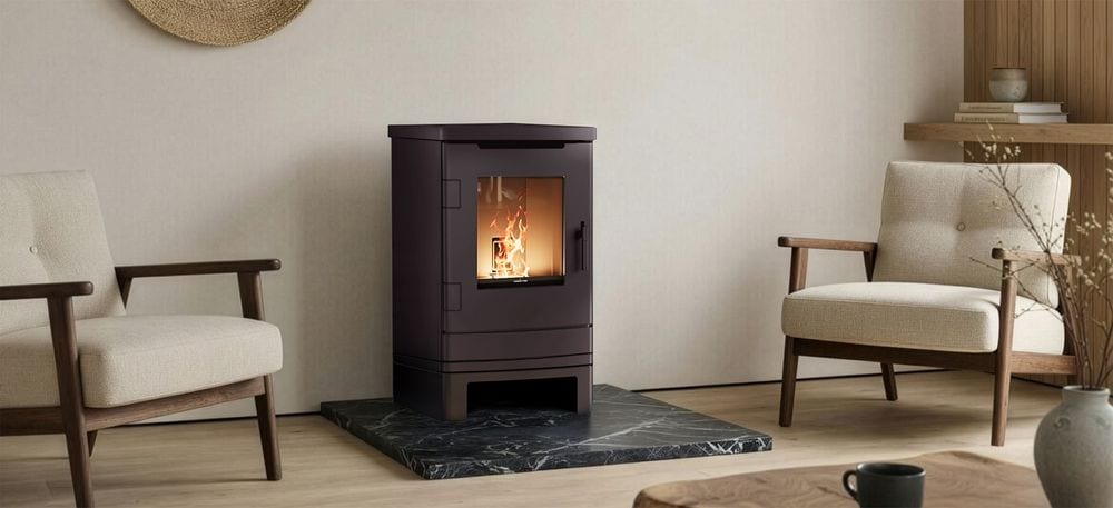 Finn mit Sockel von Nordic Fire im Wohnraum
