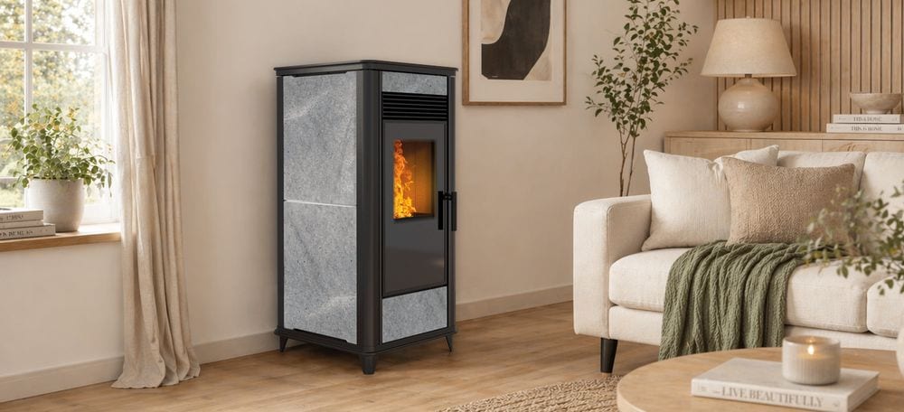 HRV Torsby Speckstein von Nordic Fire im Wohnraum