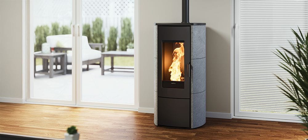 Ilvar 7 Speckstein von Nordic Fire im Wohnraum
