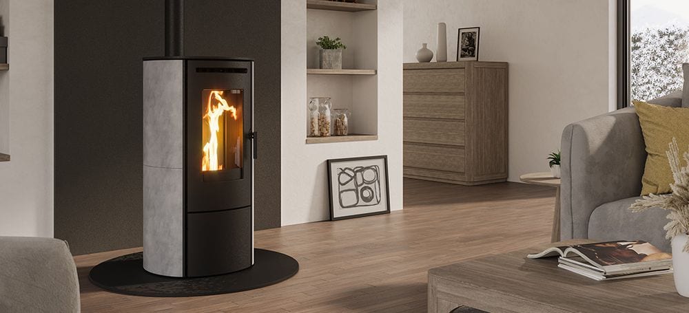 Store Speckstein von Nordic Fire im Wohnraum
