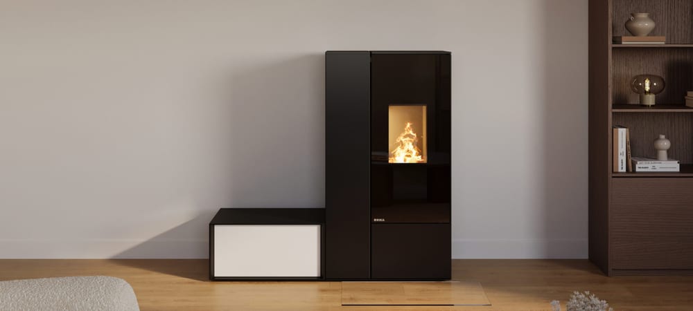 Rika CONNECT PELLET im Wohnraum