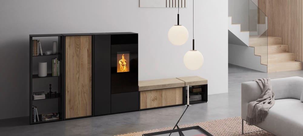 Rika CONNECT PELLET im Wohnraum