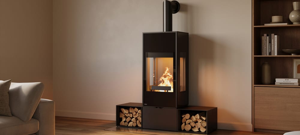 Rika CONNECT WOOD 3 S im Wohnraum